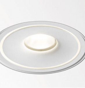 Врізний безрамковий круглий світлодіодний світильник DOME F White (Frameless)